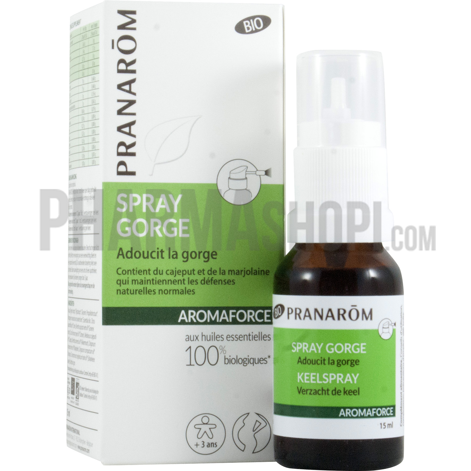 Le Comptoir Aroma Spray Gola 15ml – Spray Per La Gola Con Oli Essenziali Biologici E Propoli