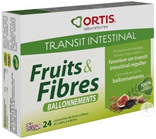 ortis fruits et fibres 24 cubes