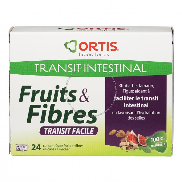 ortis fruits et fibres 24 cubes