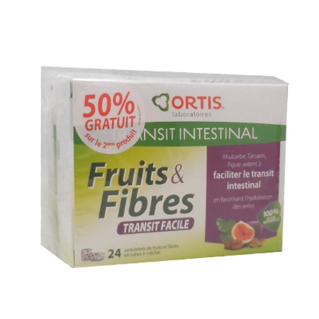 ortis fruits et fibres 24 cubes